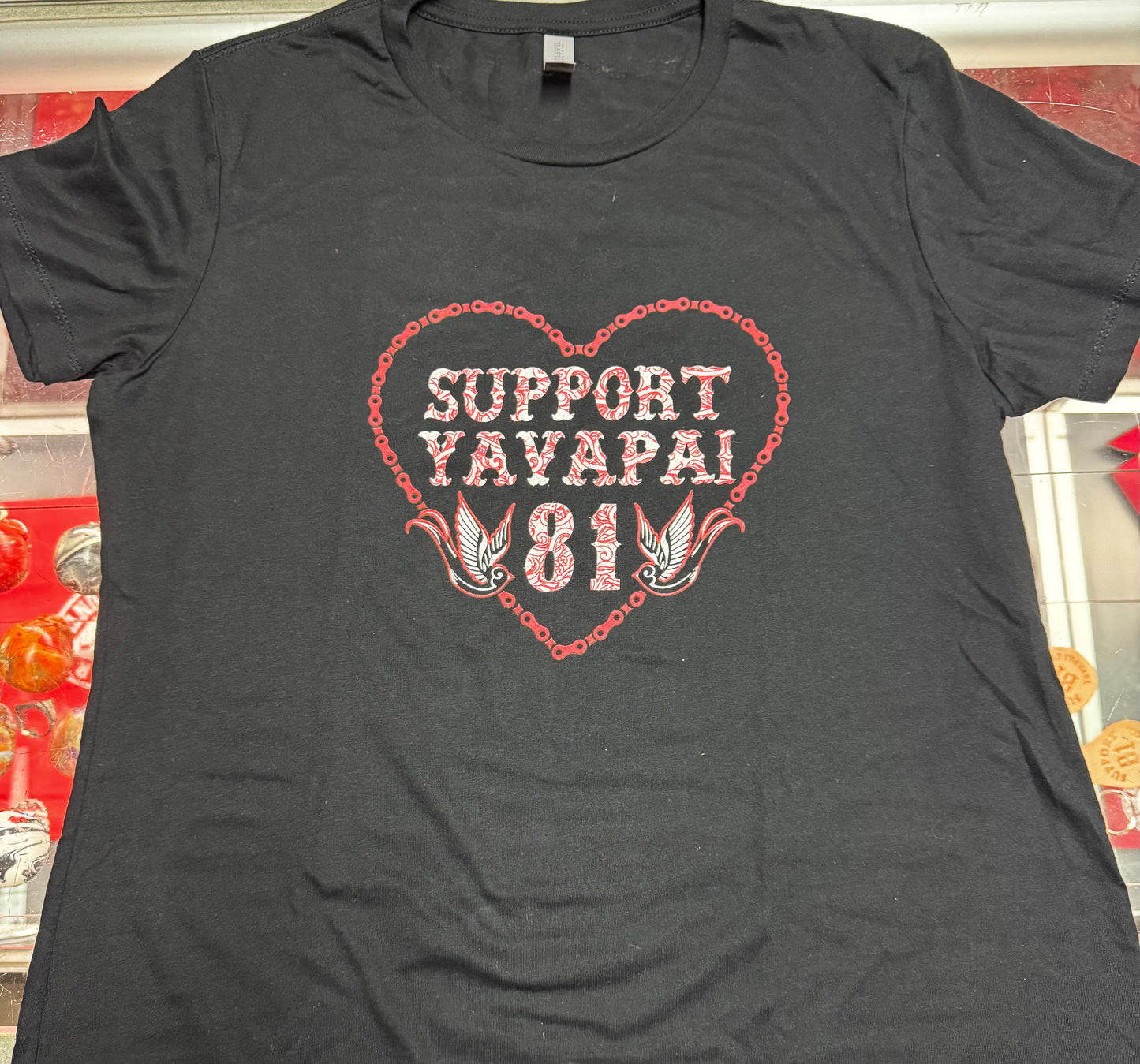 Ladies motorcycle chain Support Shirt