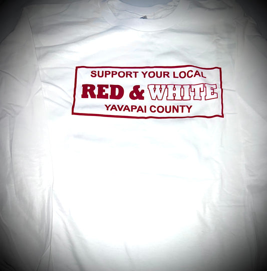 White long sleeve support shirt