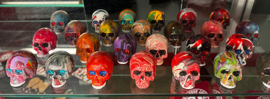 Custom painted skulls
